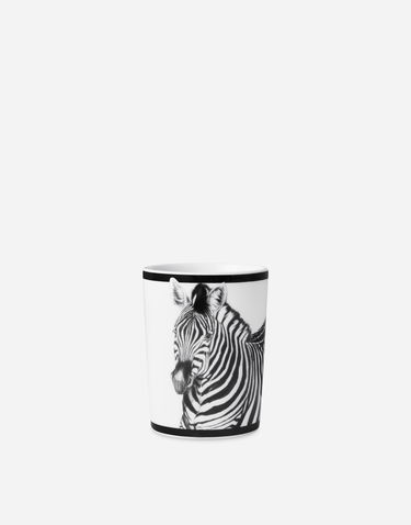 Home decor Dolce & Gabbana Porcelain Water Glass With Zebra Print Hvid | TCB031TCA47UZ004, 0
