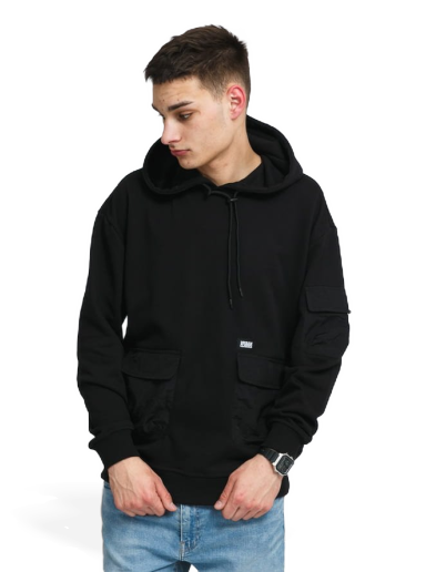 Sweatshirt Urban Classics Commuter Hoody Sort | TB4135 Black