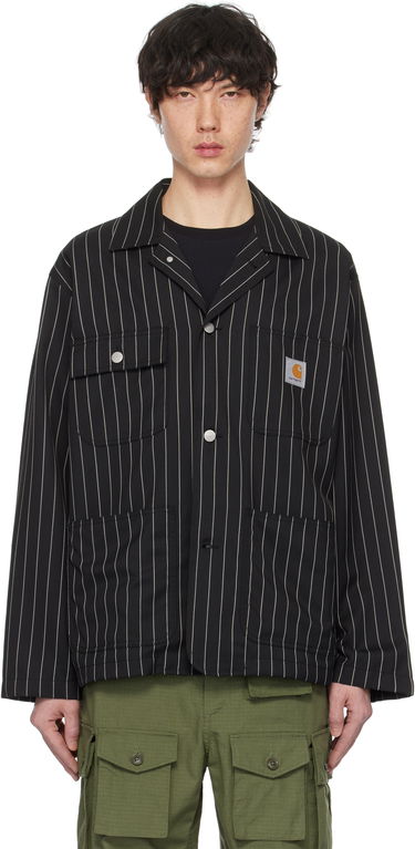Jakke Carhartt WIP Work In Progress Seaton Pinstriped Blazer Sort | I034437, 0