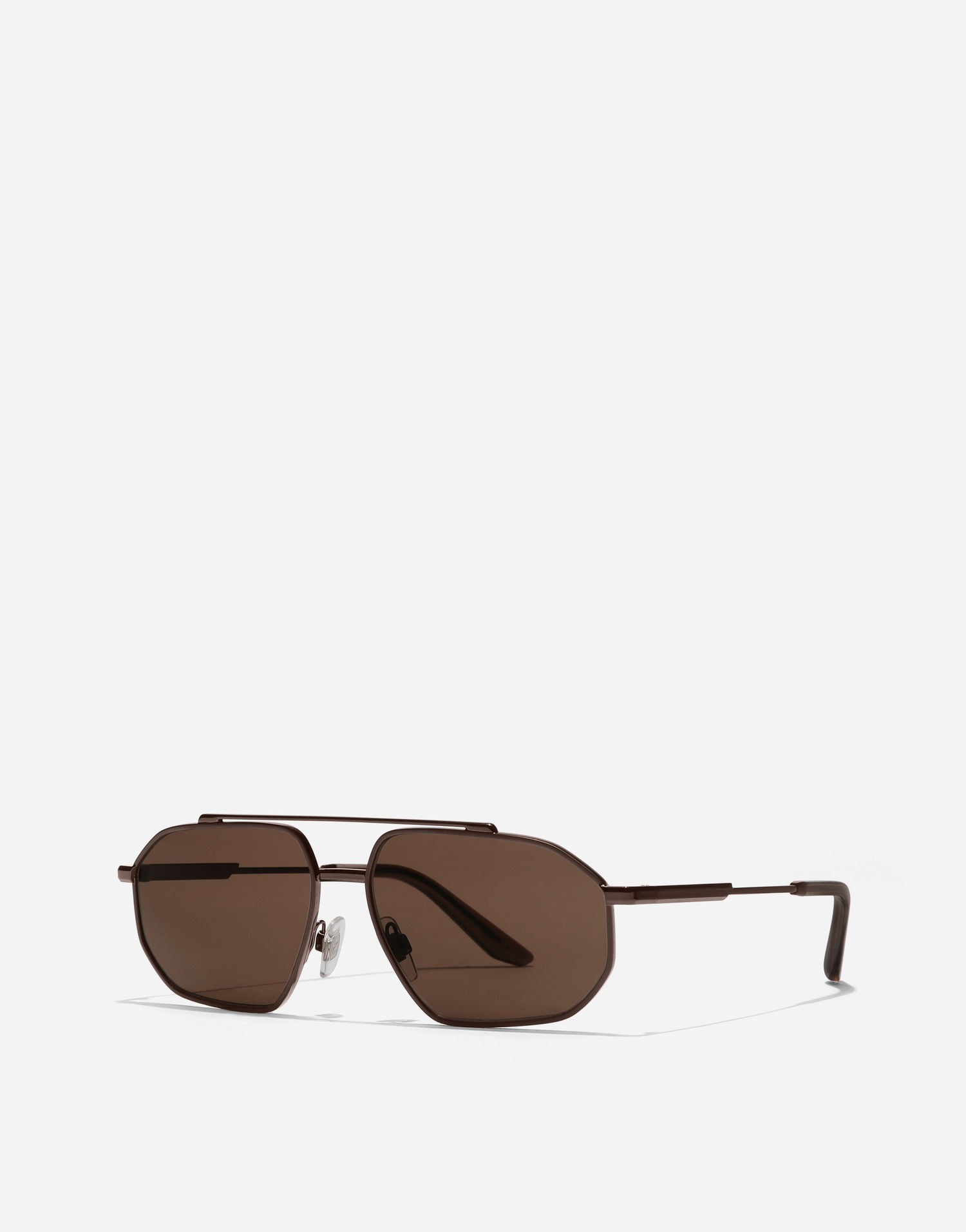 Solbriller Dolce & Gabbana Metal Classic Hexagonal Double Bridge Sunglasses New Arrivals Brun | VG2328VM6739V000, 1
