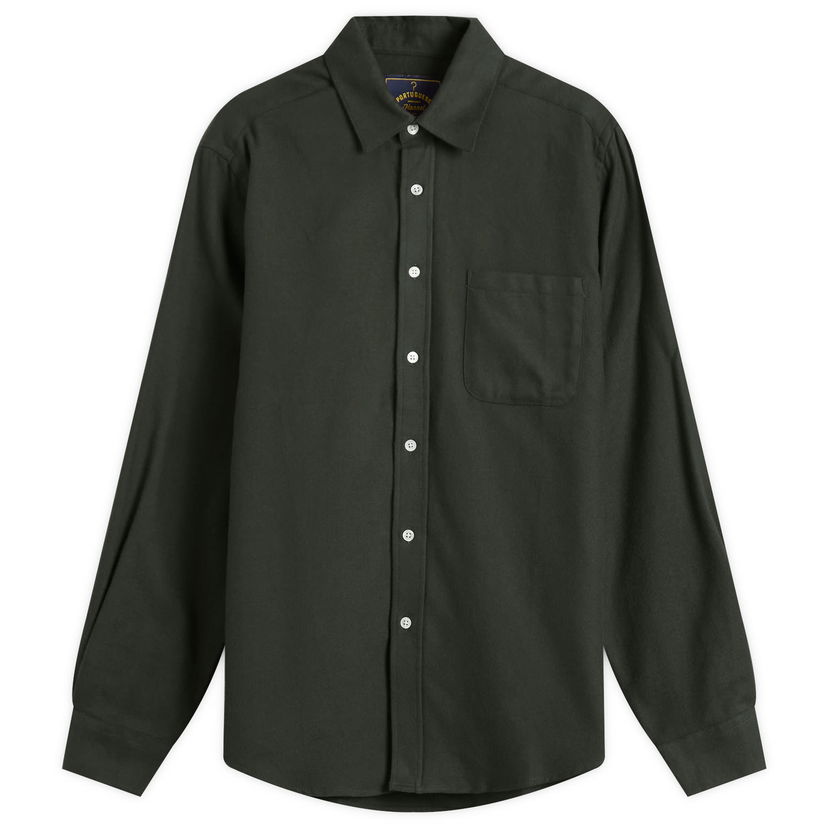 Skjorte Portuguese Flannel Teca Flannel Shirt, Size Small Grøn | AW25072-FRG