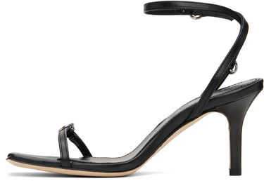 Tilbehør Aeyde Aeyde Hallie Leather Stiletto Heeled Sandals Sort | A11-HS-HTLS13ST134-FW24-800-007, 2