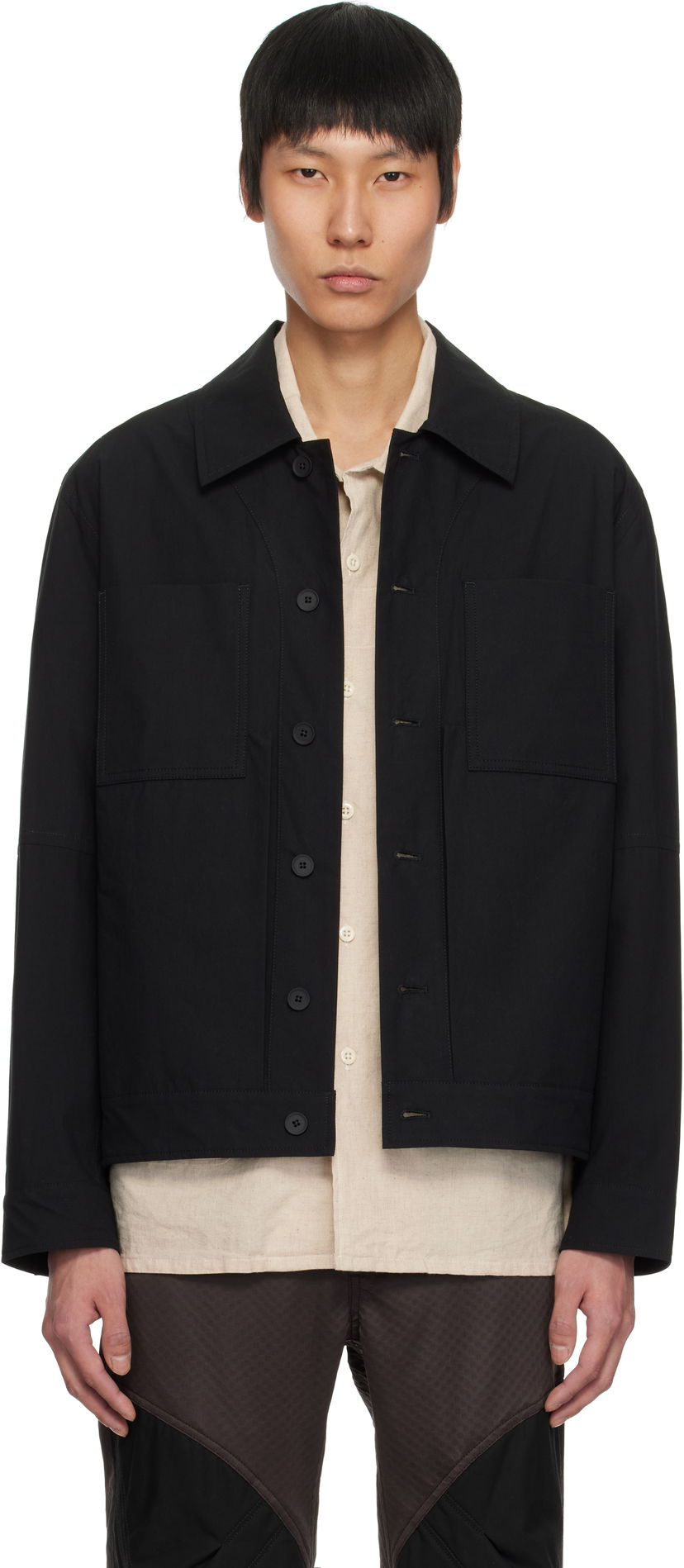 Jakke Craig Green Craig Green Worker Jacket Sort | CGSS25CWOJKT86