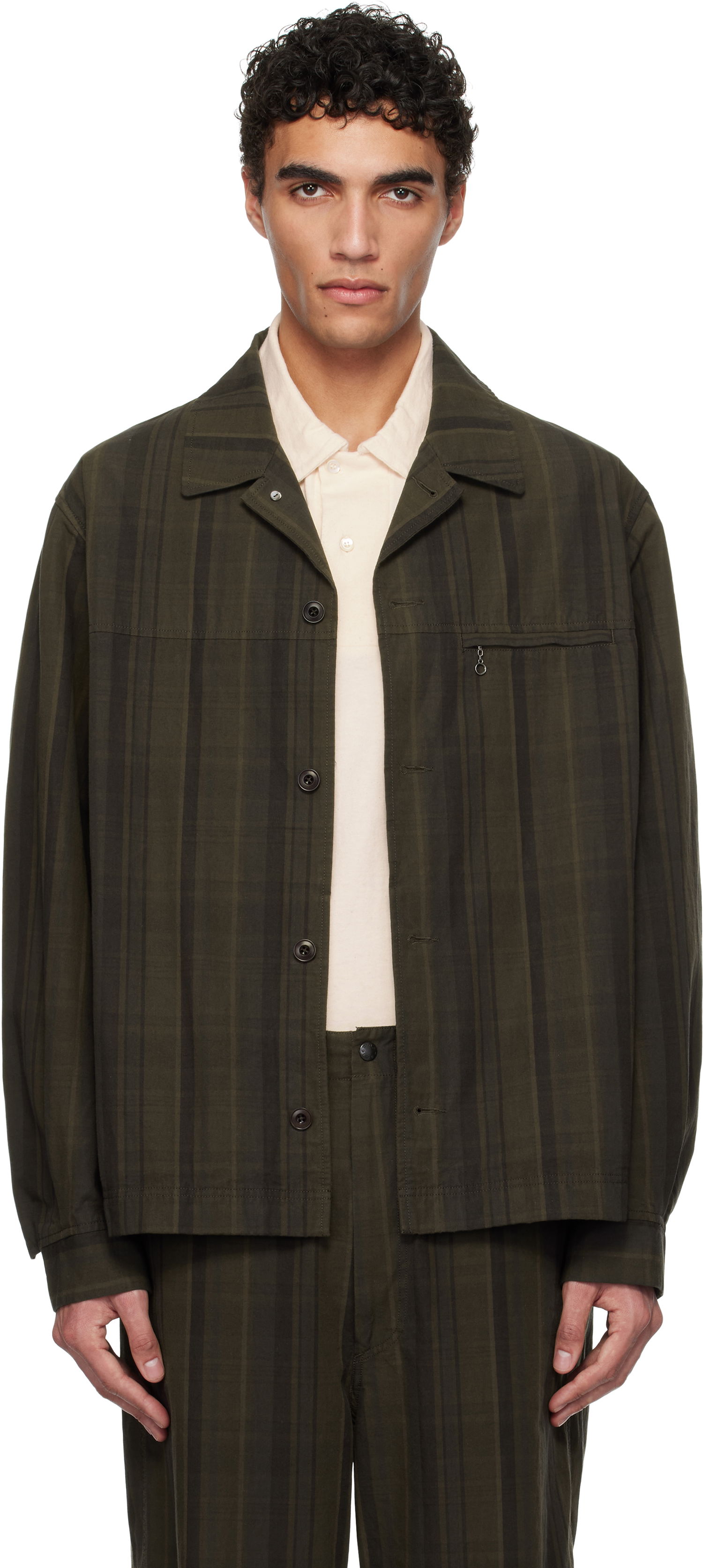 Jakke NANAMICA Nanamica Plaid Dock Jacket Grøn | S25SA072U, 0