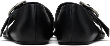 Sneakers og sko Jil Sander Jil Sander Buckle Ballerina Flats Sort | J15WZ0031_P8175, 1