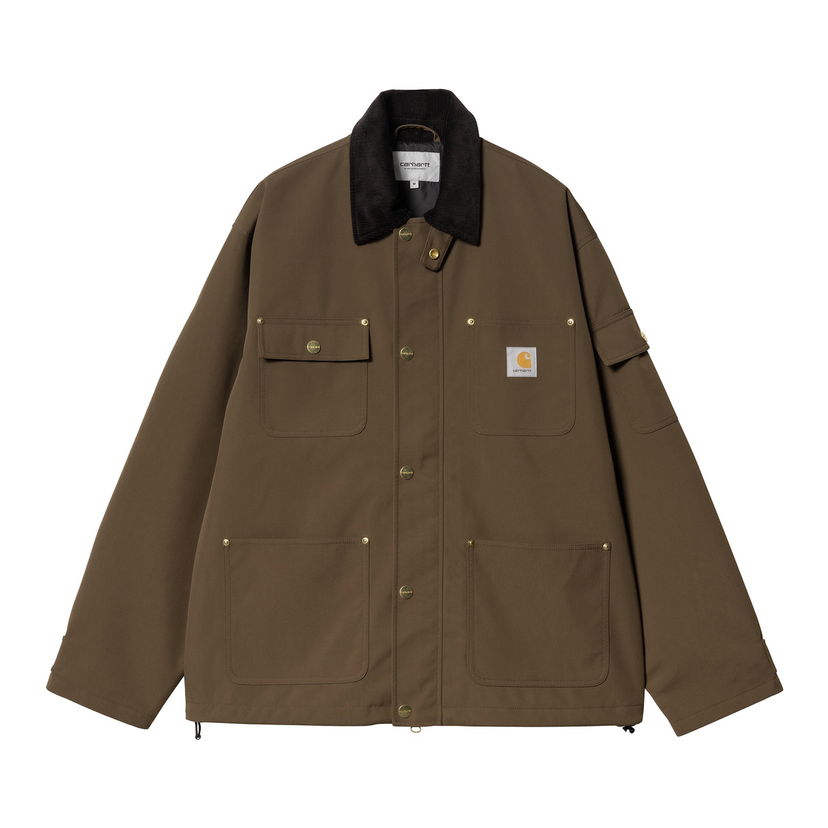 Jakke Carhartt WIP Corduroy Collar Chore Coat Grøn | I034424_19