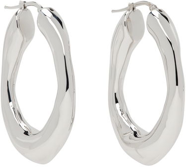 Øreringe Jil Sander Hoop Earrings "Silver" Metalisk | J11VG0082_P4877, 1