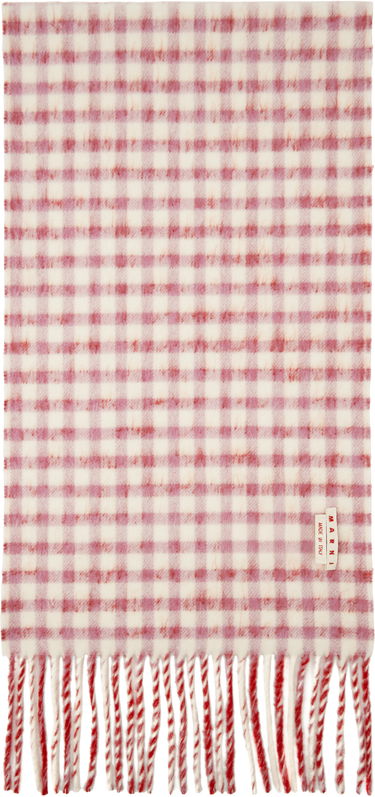 Tørklæde Marni Marni Double Check Mohair Scarf Rød | SCMC0133Y0 UAW045, 1