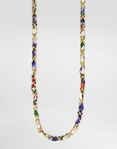 Halskæde Dolce & Gabbana Dolce & Gabbana Floral Print Chain Strap Flerfarvet | BI3309AW051HA5KT, 1