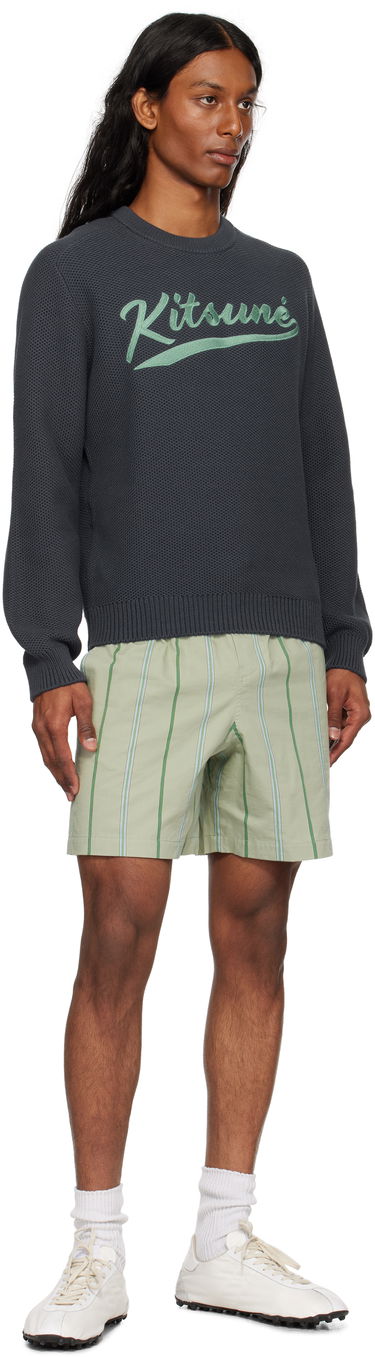 Shorts MAISON KITSUNÉ Maison Kitsuné Elasticated Shorts Grøn | OM01407WC5029, 3