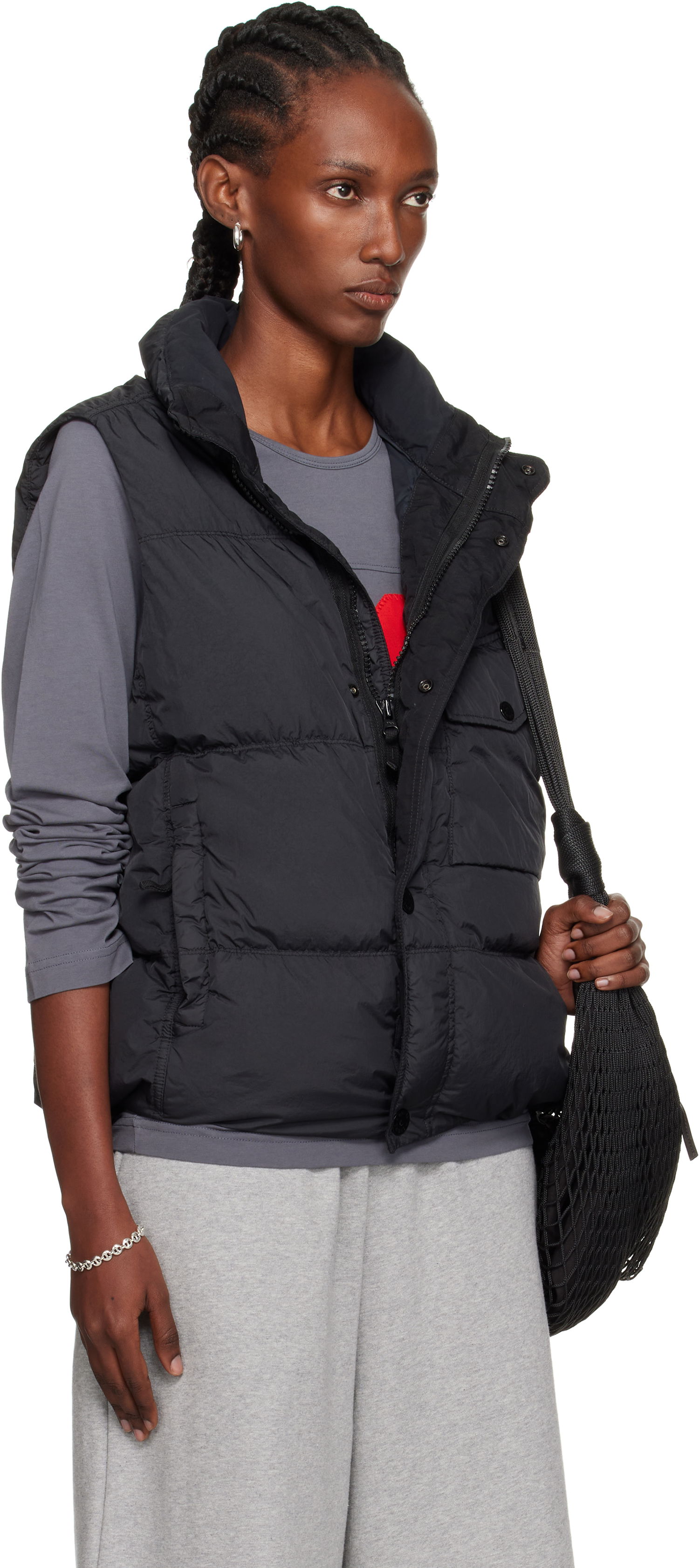 Vest Stone Island Recycled Nylon Down Vest Sort | K2-S15-G1000-03-S0A23, 1