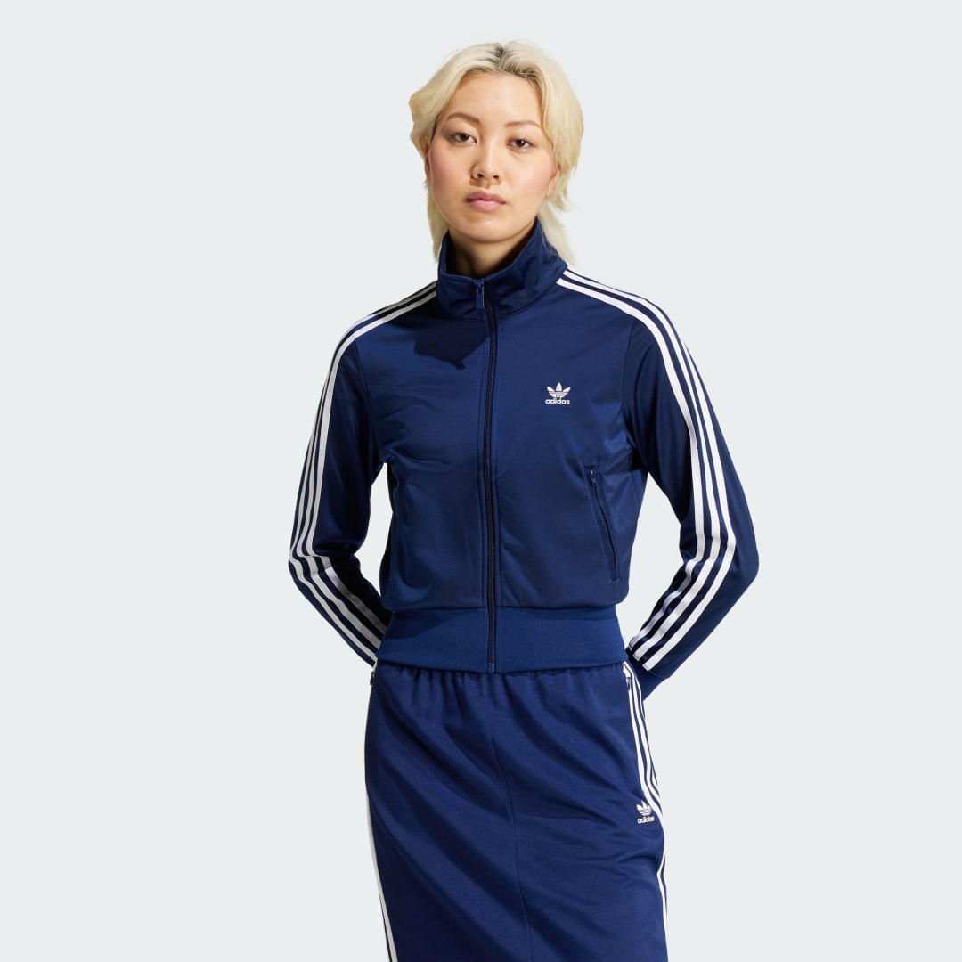 Bomberjakke adidas Performance Classics Firebird Track Jacket Mørkeblå | IY2191, 0