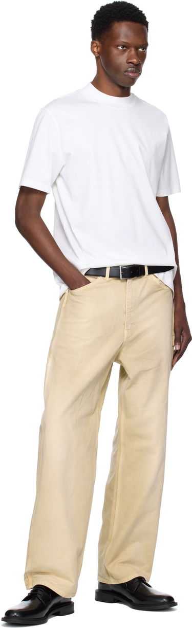 T-shirt BOSS Slim Fit Stretch Cotton Stand Collar T-Shirt Sort | 50542968, 4