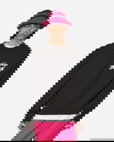 Sweatshirt Stüssy Dice Pigment Dyed Crewneck Sweatshirt Sort | 1914883 BLAC, 0