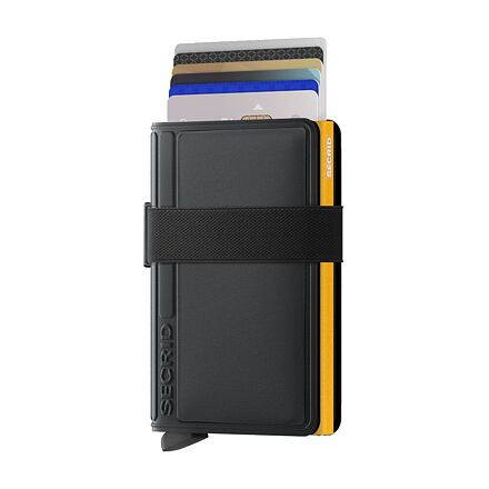 Tegnebog Secrid Tpu Black-Ochre Sort | BTP-Black-Ochre, 0