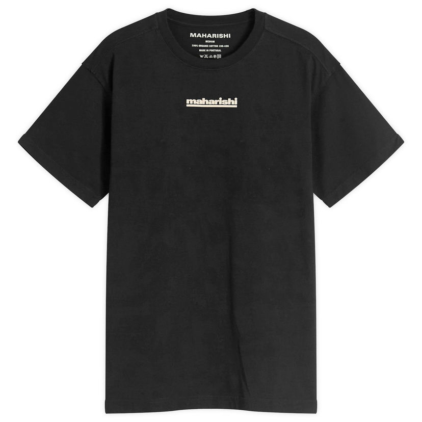 T-shirt Maharishi Maharishi Maha-Paizhi Sashiko T-Shirt, Size Large Sort | 1582-BLK