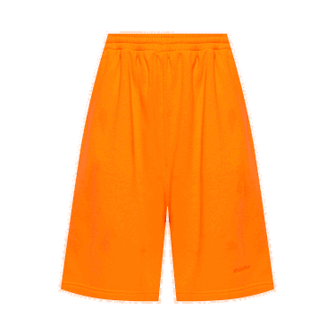 Shorts Balenciaga Logo Sweat Shorts Orange | 657062 TKVG9 7005, 0
