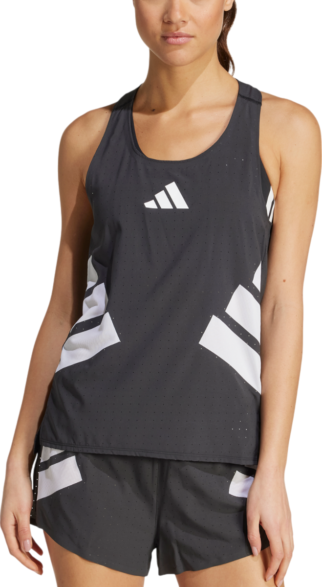 Tanktop adidas Performance Adizero Road to Records Tank Top Sort | jm7807