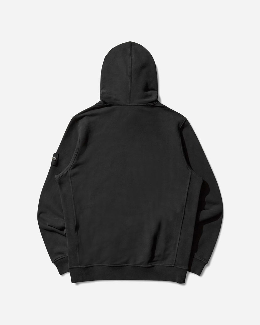Sweatshirt Stone Island Garment Dyed Hoodie Sort | K2S15-6100029-S0A20 V0029
