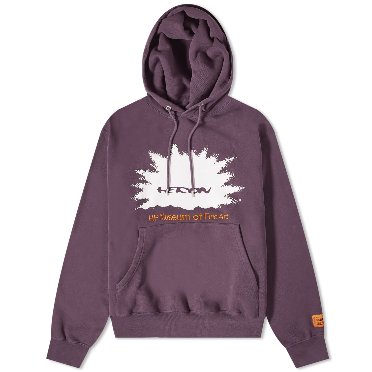 Sweatshirt HERON PRESTON Museum Hoodie Lilla | HMBB024F23JER0053720, 0