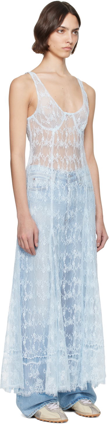 Kjole Collina Strada Collina Strada Pamela Lace Midi Dress Grøn | XX4029, 4