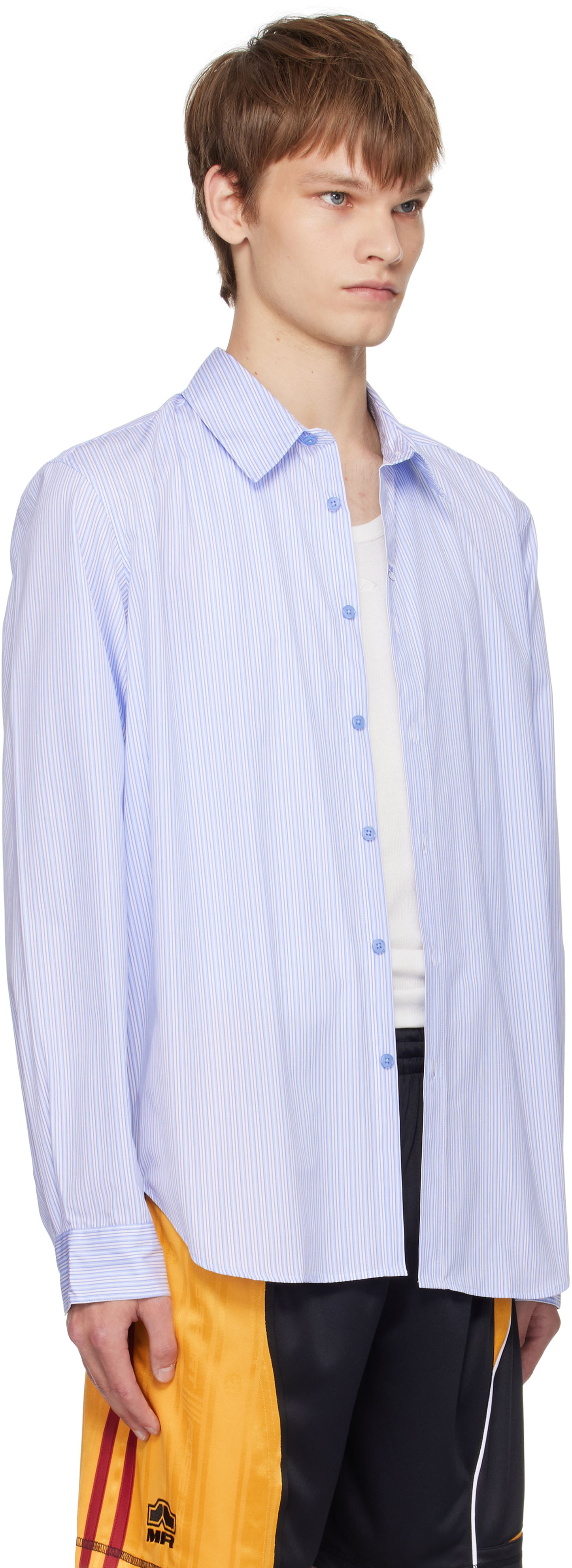 Skjorte Martine Rose Martine Rose Classic Striped Shirt Blå | 401WS18531, 1