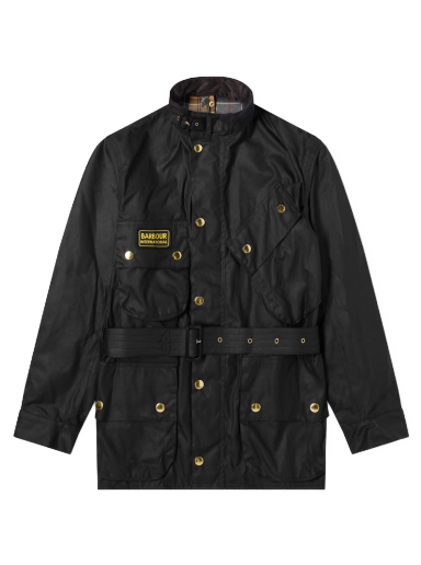 Jakke Barbour International Original Wax Jacket Sort | MWX0004BK51