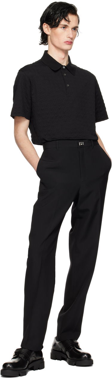 Polo skjorte Givenchy Classic Fit Embroidered Polo Sort | BM71KR3YPA001, 4