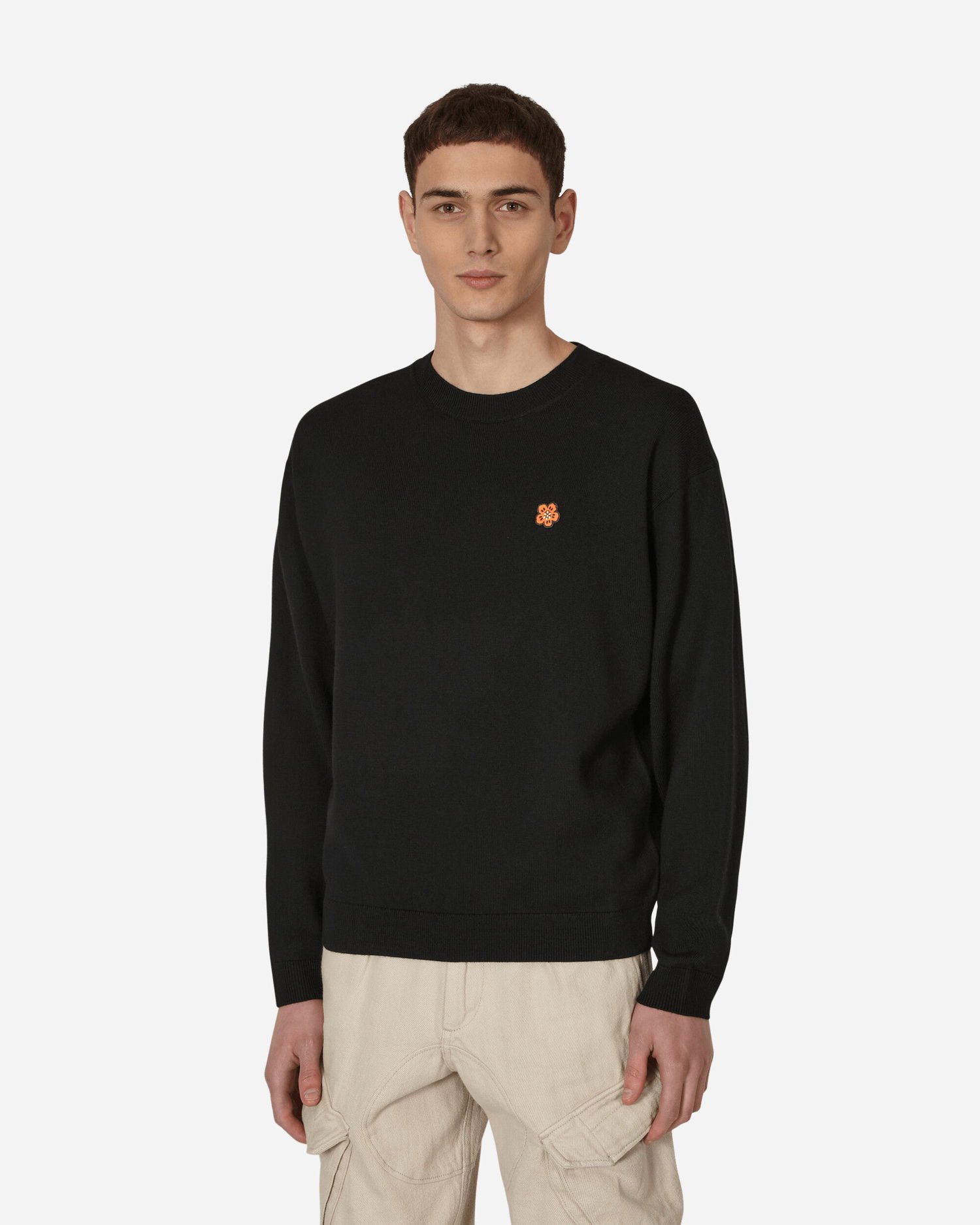 Sweatshirt KENZO 'Boke Flower' Crest Merino Wool Sweater Sort | FD55PU3813LB 99, 0