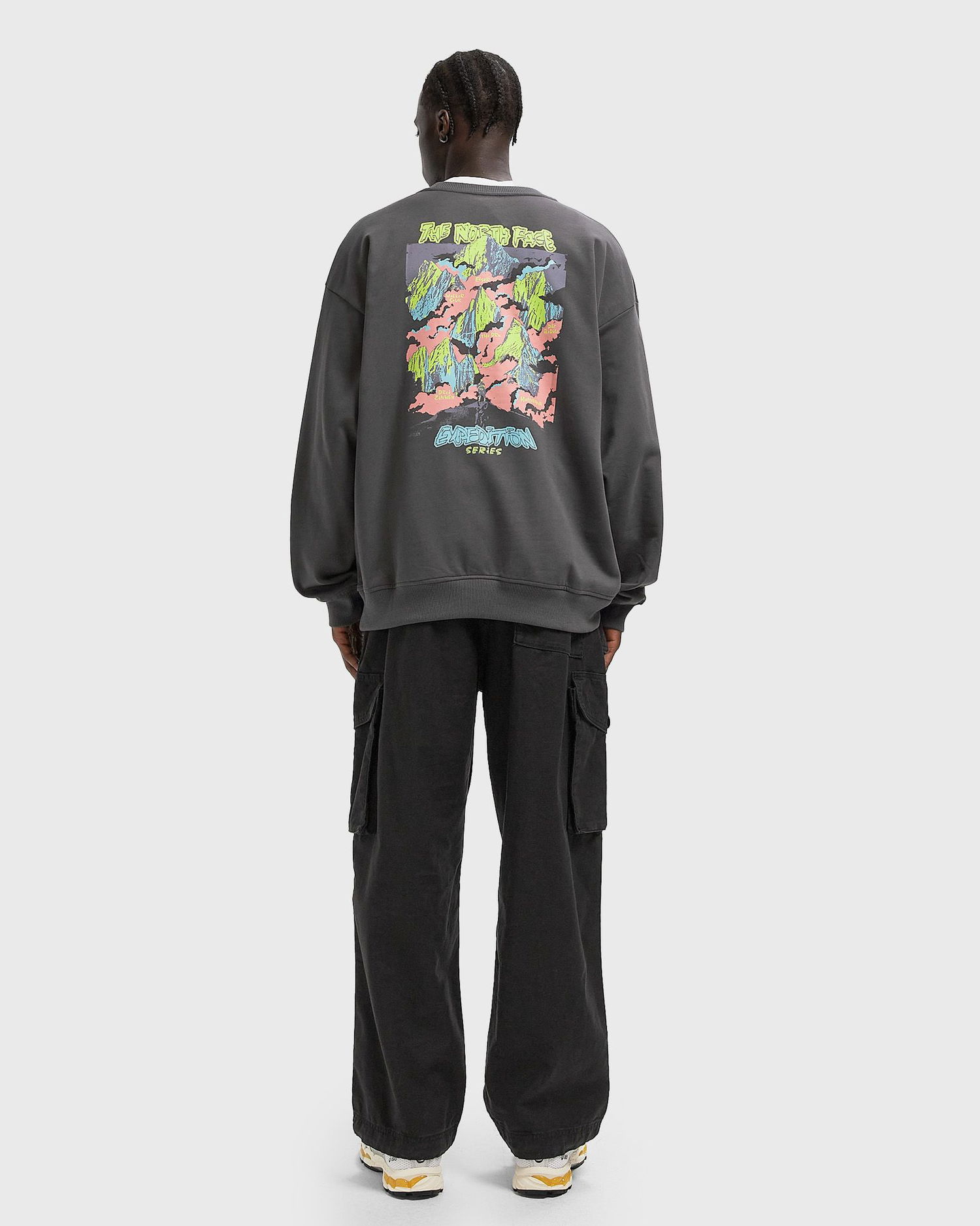 Sweatshirt The North Face Expedition Celebration Oversized Crewneck Sweatshirt Grå | NF0A8E3GRHI1, 1