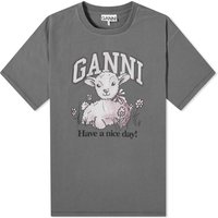 T-shirt GANNI Lamb T-Shirt Grå | T3789-490, 1