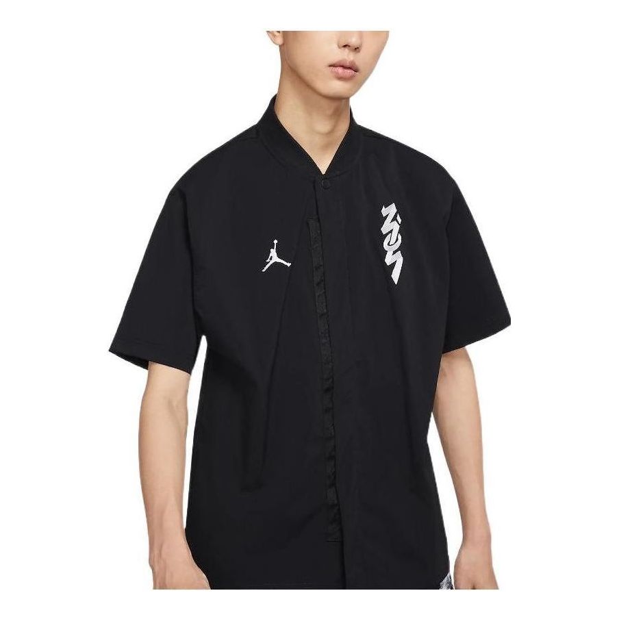 Skjorte Jordan Jordan FW22 Logo Woven Shirt Sort | DR2173-010, 0