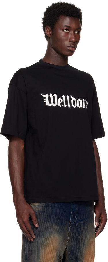 T-shirt We11done We11done Gothic Logo T-Shirt Sort | WD-TT0-24-899-U-BK, 4