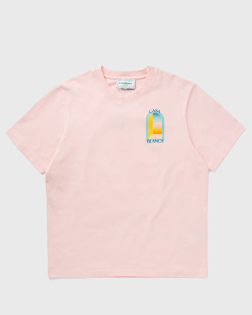 T-shirt Casablanca L'ARC COLORE PRINTED T-SHIRT Lyserød | MPF24-JTS-001-08