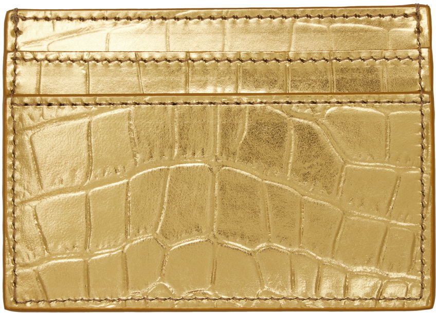 Tegnebog Versace Greca Goddess Card Holder "Gold" Metalisk | 1007218_1A10014_1X00V, 1