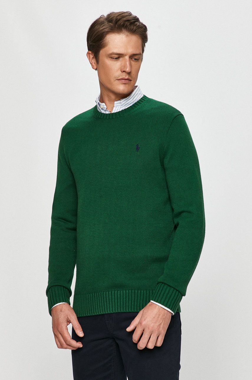 Sweater Polo by Ralph Lauren Ralph Lauren Knitted Crewneck Sweater Grøn | 710810846003, 0