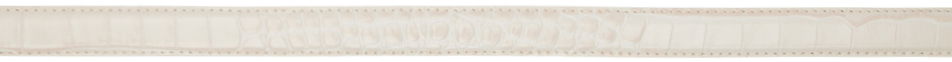 Bælter OUR LEGACY Croc Embossed Leather Belt Hvid | A42482V, 1