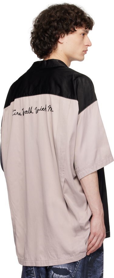 Skjorte Maison MIHARA YASUHIRO MIHARA YASUHIRO Crazy Pattern Short-Sleeve Shirt Grå | J14SH185, 2