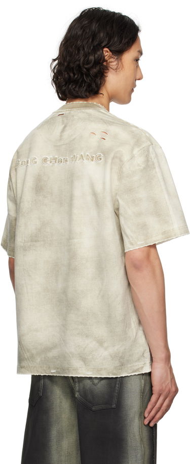 T-shirt Feng Chen Wang Feng Chen Wang Sandwashed T-Shirt Beige | FUS19TS03, 2