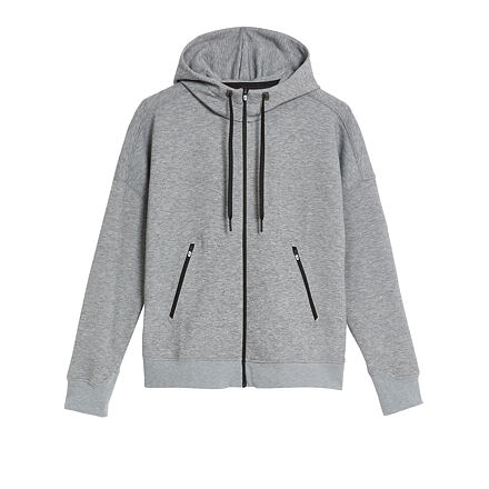 Sweatshirt On Running Zipped Hoodie Grå | 1WE11800423