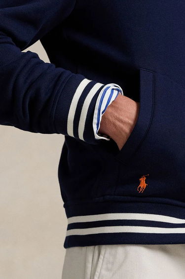 Bomberjakke Polo by Ralph Lauren Fleece Baseball Jacket Blå | 710959022001, 4