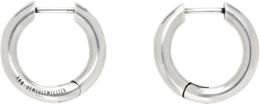 Øreringe Ann Demeulemeester Ann Demeulemeester Alina Silver-Tone Hoop Earrings Metalisk | 2520-W-JE06-JW020-070