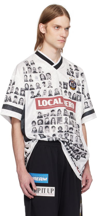 Jersey Martine Rose Martine Rose Printed Football T-Shirt Hvid | 179JT07021, 4