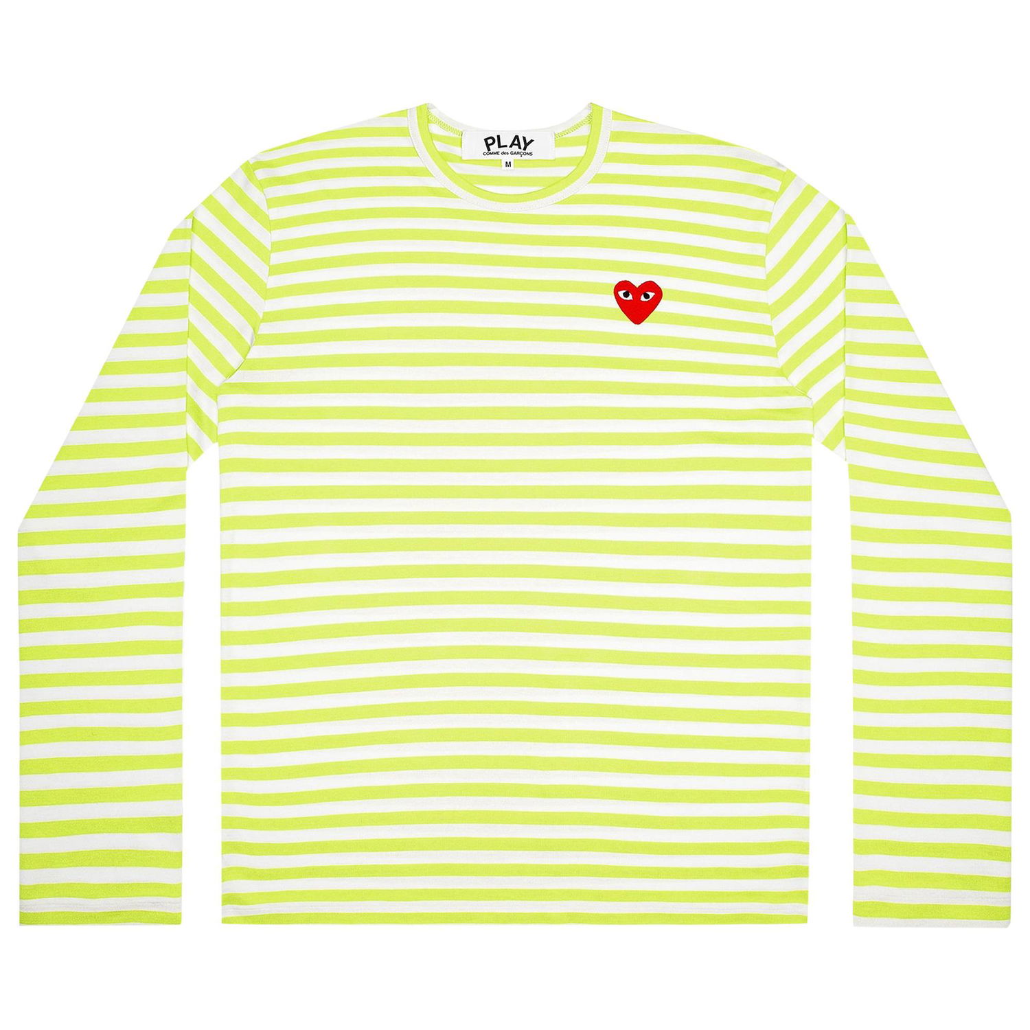 T-shirt Comme des Garçons PLAY Pastelle Striped Shirt Gul | AZ T278 051 2, 1