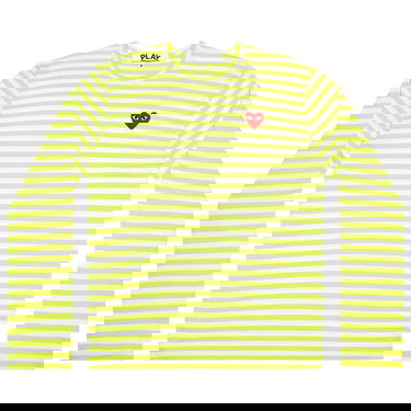 T-shirt Comme des Garçons PLAY Pastelle Striped Shirt Gul | AZ T278 051 2, 1