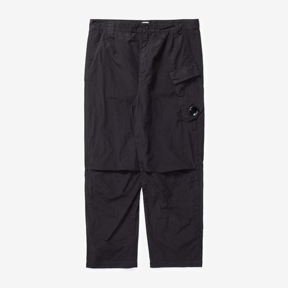 Bukser C.P. Company Flatt Nylon Regular Utility Pants Sort | 16CMPA069A-999