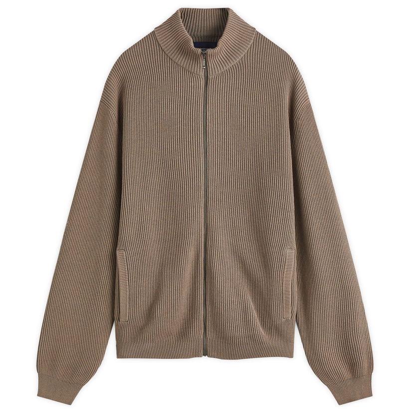 Sweater thisisneverthat Full Zip Knit Large Grå | TN243KKNZK01-GRY