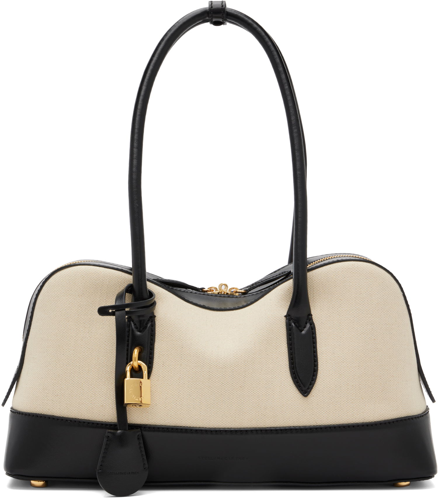 Skuldertaske Stella McCartney Stella McCartney Ryder Canvas Shoulder Bag Beige | 7B0138WP0555, 0