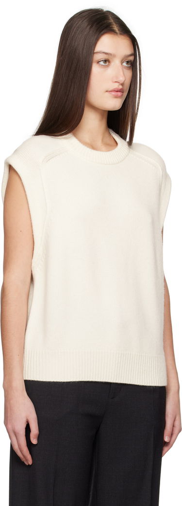 Sweater Loulou de Saison Loulou de Saison Mari Sleeveless Knit Top Sort | MARI, 4