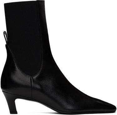 Kjole TOTEME TOTEME 'The Mid Heel' Leather Boots Sort | 214-907-813, 0